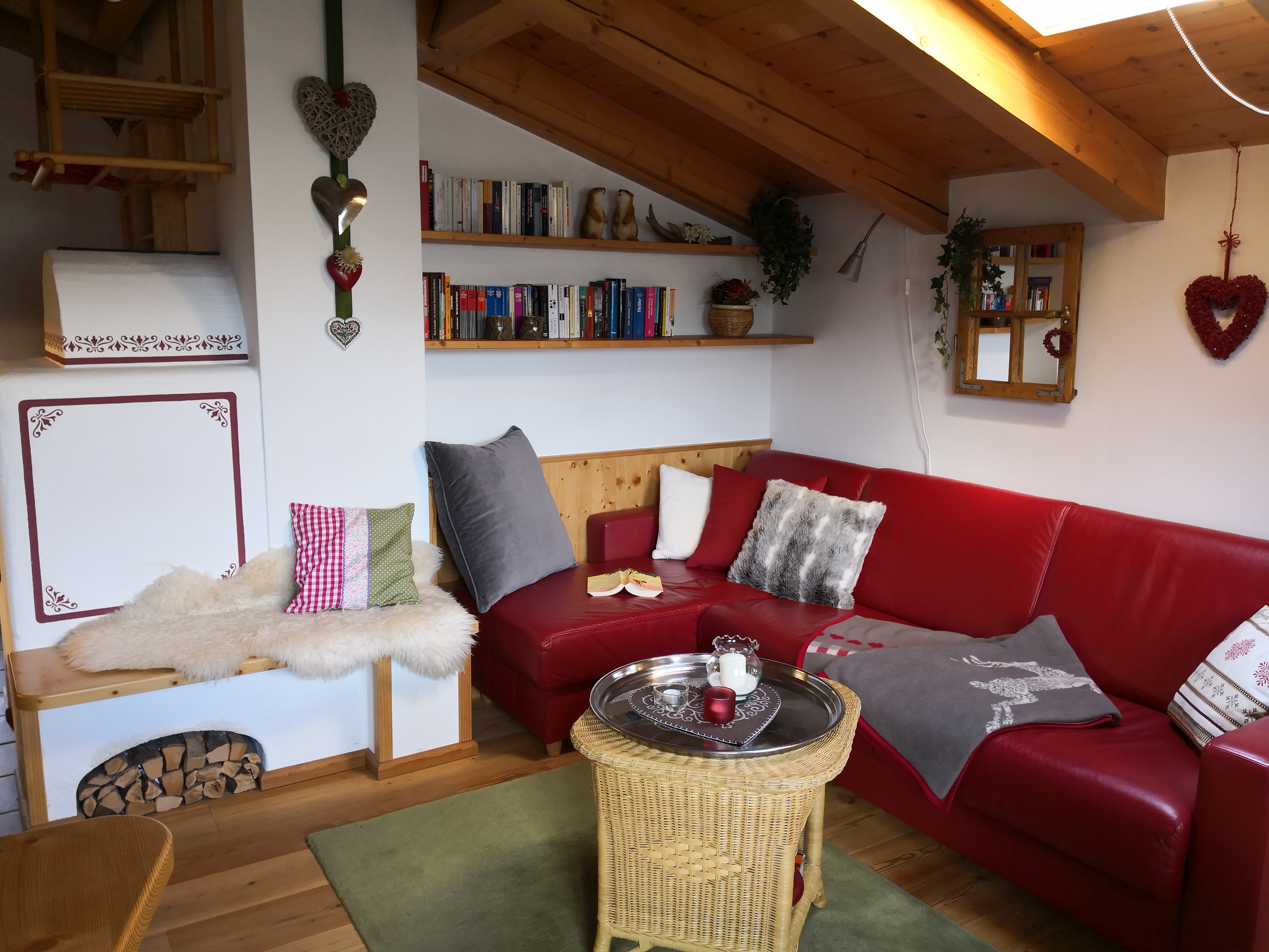 Couchecke mit Kamin